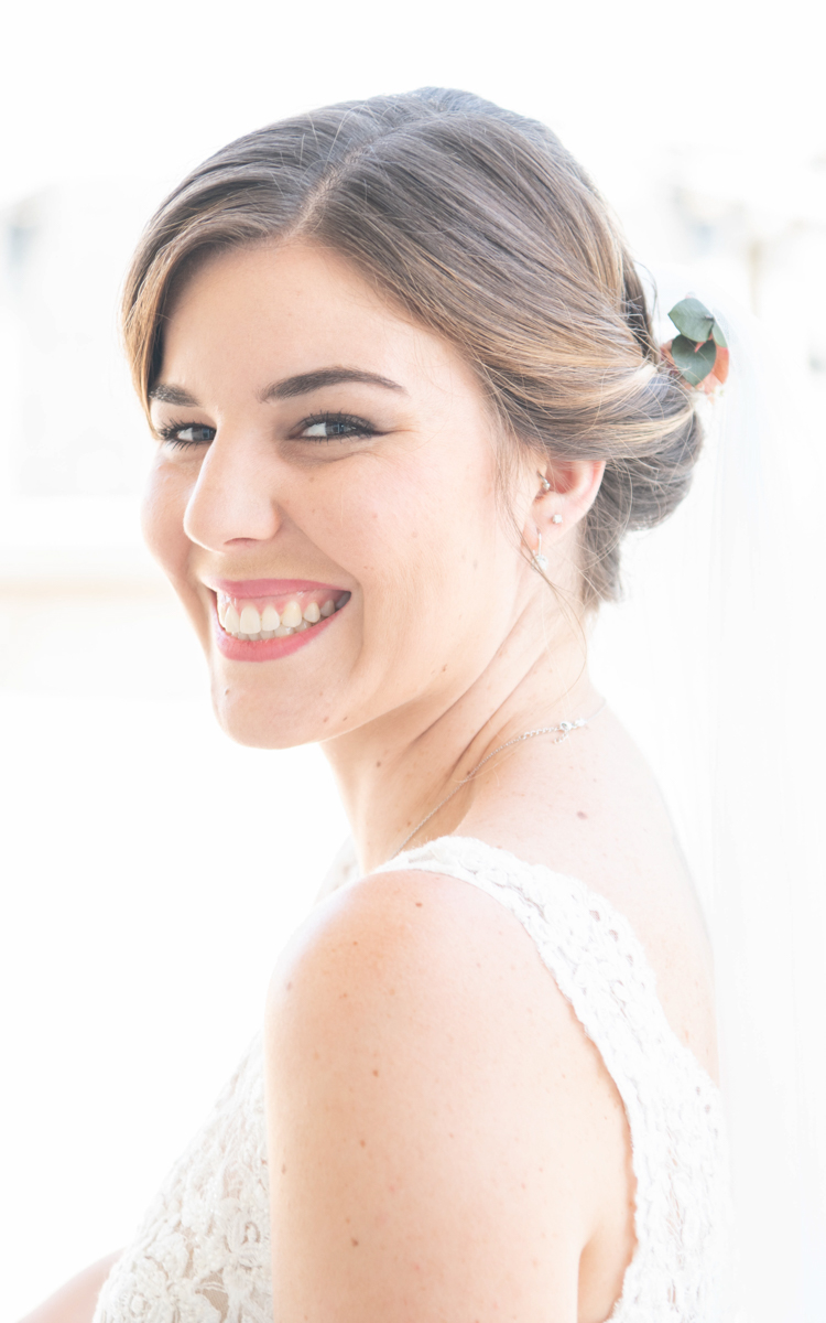 Portrait of bride at French Wedding Matera Photography Moments